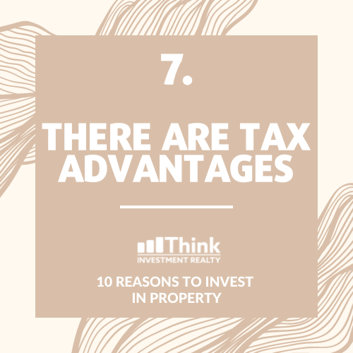 Property investment has tax advantages